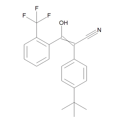 4-(1,1-Dimethylethyl)-a-[hydroxy[2-(trifluoromethyl)phenyl]methylene]benzeneacetonitrile - image 1