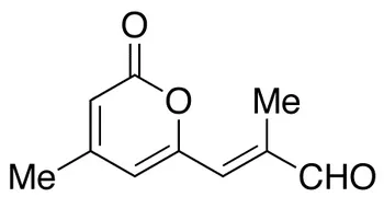 (E)-2-Methyl-3-(4-methyl-2-oxo-2H-pyran-6-yl)propenal - image 1