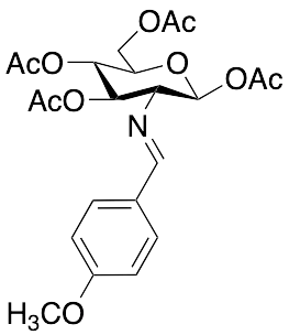 2-(4-Methoxybenzylidene)imino-2-deoxy-1,3,4,6-Tetra-O-acetyl-Beta-D-glucopyranose - image 1