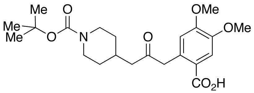 2-(3-(1-tert-Butyloxycarbonylpiperidin-4-yl)-2-oxopropyl)-4,5-dimethoxybenzoic Acid - image 1