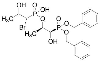 (1R,2R)-1-(Bis(benzyloxy)phosphoryl)-1-hydroxypropan-2-yl Hydrogen (1-Bromo-2-hydroxypropyl)phosphonate - image 1