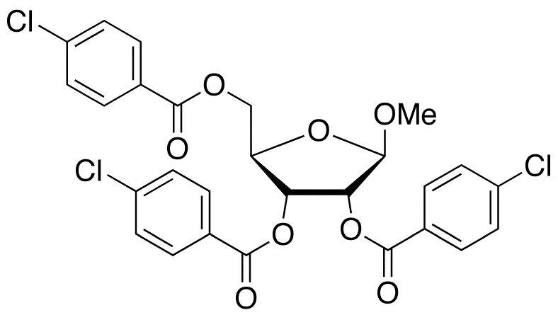 Methyl 2,3,5-Tri-O-p-chlorobenzoyl-Beta-D-ribofuranoside - image 1