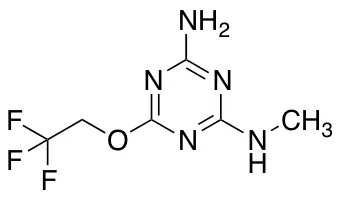 N-Methyl-6-(2,2,2-trifluoroethoxy)-1,3,5-triazine-2,4-diamine - image 1