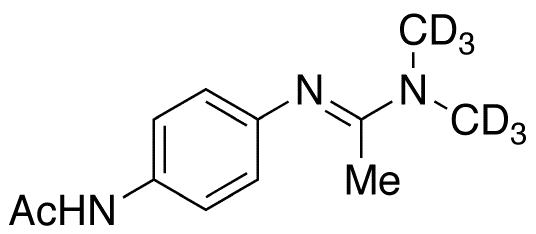 N’-(4-Acetylaminophenyl)-N,N-dimethylacetamidine-d6 - image 1