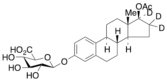 17Beta-Estradiol-d3 17-Acetate 3-Beta-D-Glucuronide - image 1