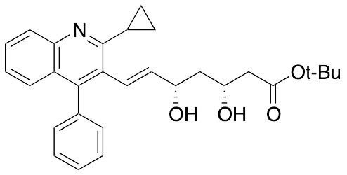 (3R,5S,6E)-7-(2-Cyclopropyl-4-phenyl-3-quinolinyl)-3,5-dihydroxy-6-heptenoic Acid tert-Butyl Ester - image 1