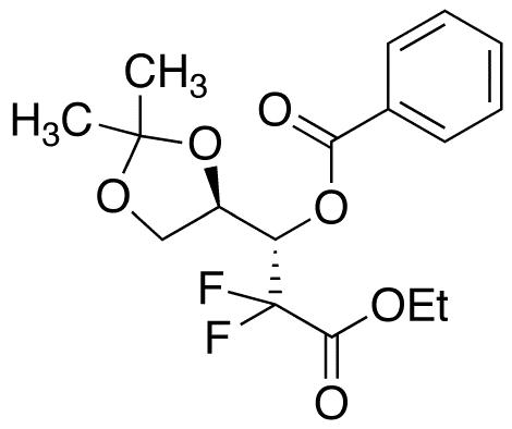 2-Deoxy-2,2-difluoro-4,5-O-isopropylidene-D-threo-pentonic Acid Ethyl Ester Benzoate - image 1