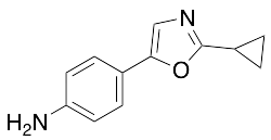 4-(2-Cyclopropyl-1,3-oxazol-5-yl)aniline - image 1