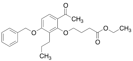 4-[6-Acetyl-3-(phenylmethoxy)-2-propylphenoxy]butanoic Acid Ethyl Ester - image 1