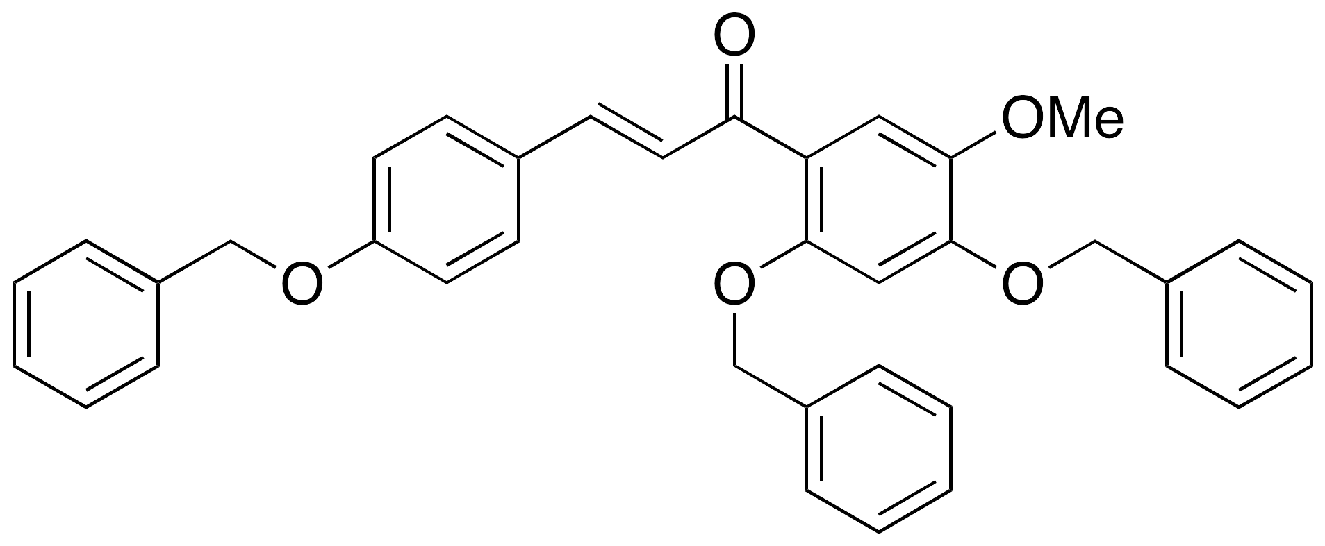 1-[5-Methoxy-2,4-bis(phenylmethoxy)phenyl]-3-[4-(phenylmethoxy)phenyl]-2-propen-1-one - image 1