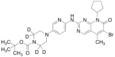 6-Desacetyl-6-bromo-N-Boc Palbociclib-d4 - image 1