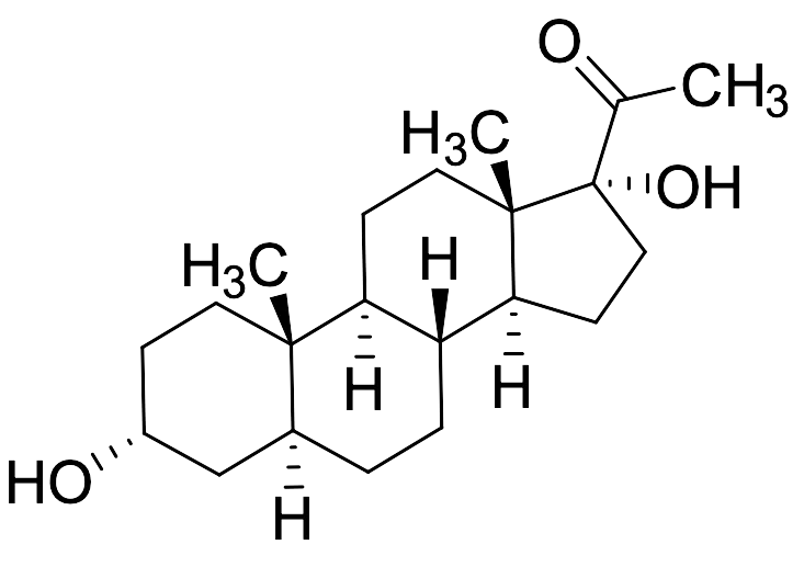 (3alpha,5alpha)-3,17-Dihydroxypregnan-20-one - image 1