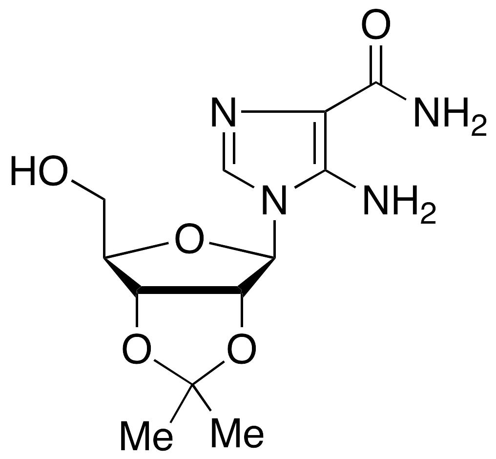 5-Amino-1-(2,3-O-isopropylidene-Beta-D-ribofuranosyl)imidazole-4-carboxamide - image 1