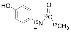Acetaminophen-13C2, 15N1 - image 1