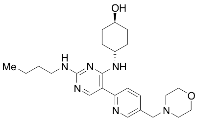 (1r,4r)-4-((2-(Butylamino)-5-(5-(morpholinomethyl)pyridin-2-yl)pyrimidin-4-yl)amino)cyclohexanol - image 1