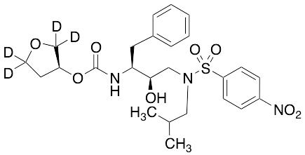 [(1S,2R)-3-[[(4-Nitrophenyl)sulfonyl](2-methylpropyl)amino]-2-hydroxy-1-phenylmethyl)propyl]carbamic Acid, (3S)-Tetrahydro-3-furan-d4-yl Ester - image 1