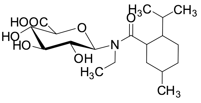 (2S,3S,4S,5R,6R)-6-(N-Ethyl-2-isopropyl-5-methylcyclohexane-1-carboxamido)-3,4,5-trihydroxytetrahydro-2H-pyran-2-carboxylic Acid - image 1