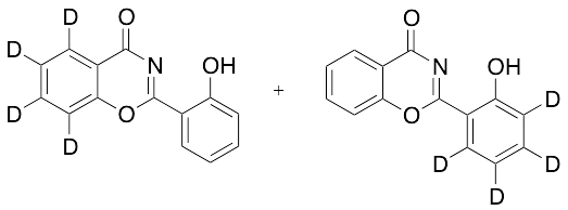 2-(2-Hydroxyphenyl)-4H-1,3-benzoxazin-4-one-d4 (Mixture of 2-Hydroxyphenyl-d4 & Benzoxazinone-d4) - image 1
