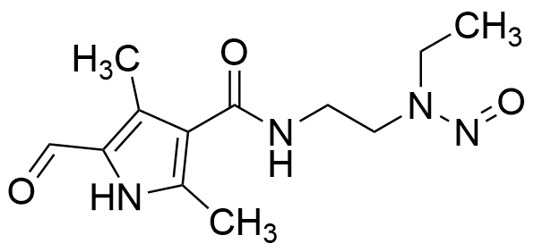 N-Nitroso N-[2-(Ethylamino)ethyl]-5-formyl-2,4-dimethyl-1H - image 1