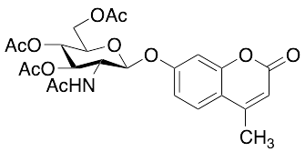 4-Methyl-7-[[3,4,6-tri-O-acetyl-2-(acetylamino)-2-deoxy-b-D-glucopyranosyl]oxy]-2H-1-benzopyran-2-one - image 1