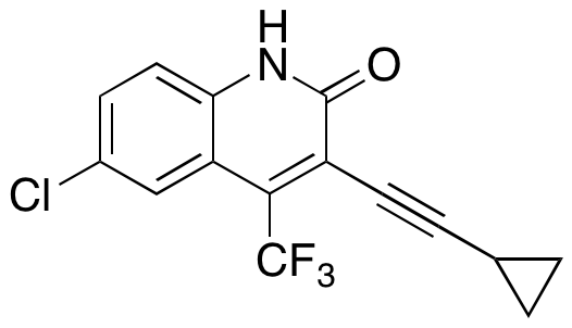6-Chloro-3-(cyclopropylethynyl)-4-(trifluoromethyl)quinolin-2(1H)-one - image 1