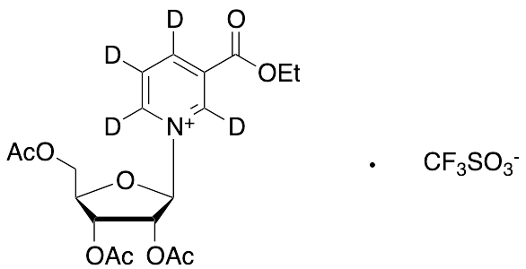 3-(Ethoxycarbonyl)-1-(2,3,5-tri-O-acetyl-Beta-D-ribofuranosyl)-pyridinium-d4 Triflate - image 1
