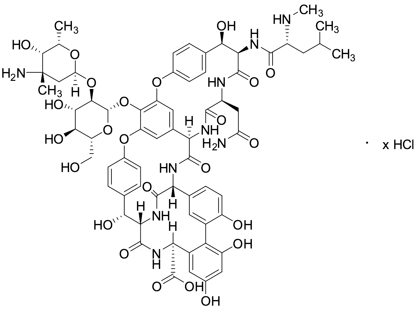 Didechloro Vancomycin Hydrochloride (Technical Grade)(Vancomycin Impurity) - image 1
