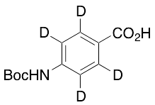4-(N-tert-Butoxycarbonyl)aminobenzoic Acid-d4 - image 1