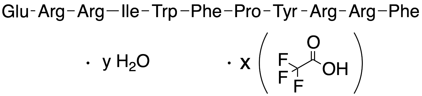 L-Glutamic Acid-L-Arginine-L-Arginine-L-Isoleucine-L-Tryptophan-L-Phenylalanine-L-Proline-L-Tyrosine-L-Arginine-L-Arginine-L-Phenylalanine TFA Salt Hydrate - image 1