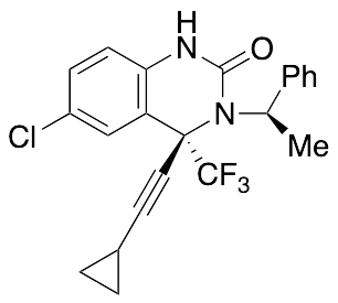 (4S)-6-Chloro-4-(2-cyclopropylethynyl)-3,4-dihydro-3-[(1R)-1-phenylethyl]-4-(trifluoromethyl)-2(1H)-quinazolinone - image 1