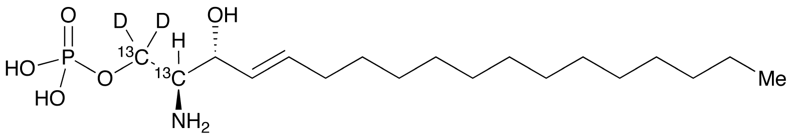 D-erythro-Sphingosine-1-phosphate-13C2,D2 - image 1