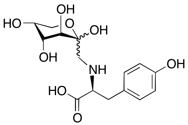 N-(1-Deoxy-D-fructos-1-yl)-L-tyrosine - image 1