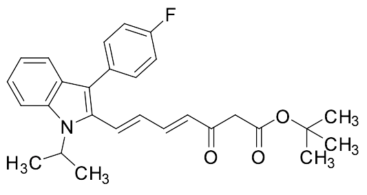 Fluvastatin 3-Oxo-4,6-diene O-tert-Butyl Ester - image 1