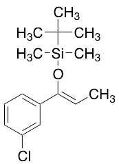 1-Chloro-3-[(1Z)-1-[[(1,1-dimethylethyl)dimethylsilyl]oxy]-1-propen-1-yl]-benzene - image 1