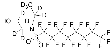 N-Ethyl-N-(2-hydroxyethyl)perfluorooctylsulphonamide-d9 - image 1