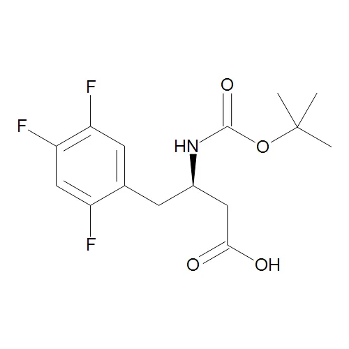 (R)-3-((tert-Butoxycarbonyl)amino)-4-(2,4,5-trifluorophenyl)butanoic Acid - image 1