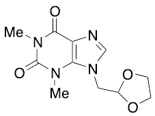 9-(1,3-Dioxolan-2-ylmethyl)-3,9-dihydro-1,3-dimethyl-1H-purine-2,6-dione - image 1