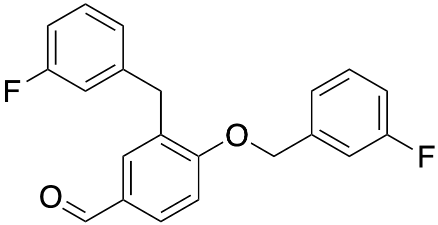 3-(3-Fluorobenzyl)-4-[(3-fluorobenzyl)oxy]benzaldehyde - image 1