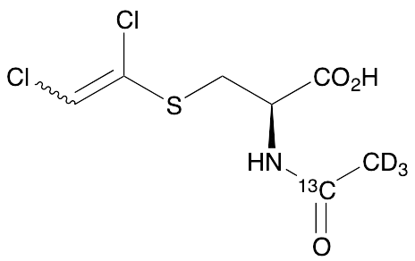 N-Acetyl-S-(1,2-dichloroethenyl)-L-cysteine-13C,d3 - image 1