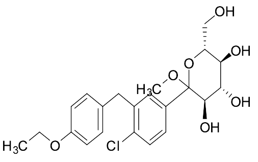 Methyl 1-C-[4-chloro-3-[(4-ethoxyphenyl)methyl]phenyl]-D-glucopyranoside - image 1