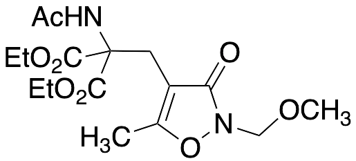 Ethyl 2-Acetamido-2-ethoxycarbonyl-3-(2-ethyl-5-methyl-3-oxoisoxazolin-4-yl)propionate - image 1