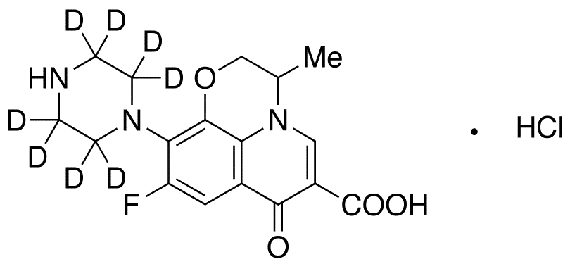 Desmethyl Ofloxacin-d8 Hydrochloride - image 1