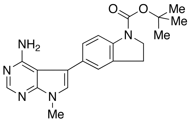 5-(1-tert-Butyloxycarbonyl-2,3-dihydro-1H-indol-5-yl)-7-methyl-7H-pyrrolo[2,3-d]pyrimidin-4-amine - image 1