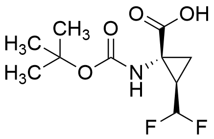 (1R,2R)-1-((tert-Butoxycarbonyl)amino)-2-(difluoromethyl)cyclopropanecarboxylic Acid - image 1