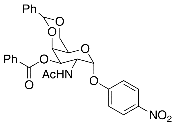 4-Nitrophenyl 2-Acetamido-2-deoxy-4,6-O-benzylidene-Alpha-D-galactopyranoside 3-Benzoate - image 1