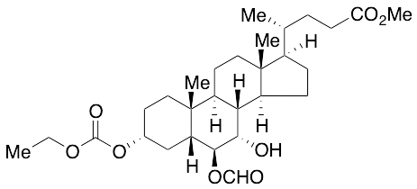 (3Alpha,5Beta,6Beta,7Alpha)-3-[(Ethoxycarbonyl)oxy]-6-(formyloxy)-7-hydroxycholan-24-oic Acid Methyl Ester - image 1