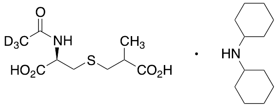 N-Acetyl-S-(2-carboxypropyl)-L-cysteine-d3 Dicyclohexylammonium Salt (Mixture of Diastereomers) - image 1