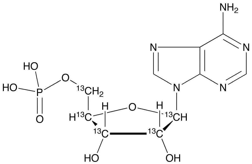 Adenosine 5'-Monophosphate-13C5 - image 1