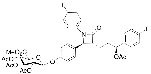 3-O-Acetyl Ezetimibe 2,3,4-Tri-O-acetyl-Beta-D-glucuronide Methyl Ester - image 1