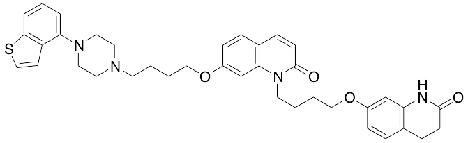 7-[4-(4-Benzo[b]thien-4-yl-1-piperazinyl)butoxy]-1-[4-[(1,2,3,4-tetrahydro-2-oxo-7-quinolinyl)oxy]butyl]-2(1H)-quinolinone - image 1